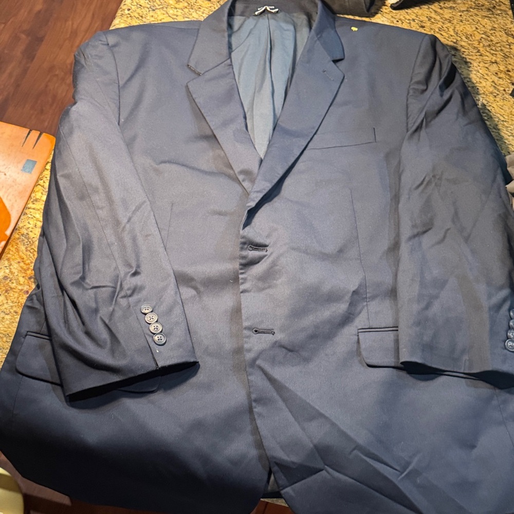 Elegant Men's Saddlebred Dark Blue Blazer